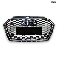 Audi A3 S3 RS3 2017- 2020 Μπροστινή μαύρη μάσκα προφυλακτήρα Honeycomb – DA702/3 - Sellzone.bg Audi A3 S3 RS3 2017- 2020 Μπροστινή μαύρη μάσκα προφυλακτήρα Honeycomb – DA702/3